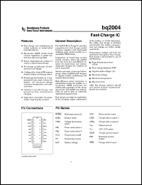 Click here to download BQ2004 Datasheet