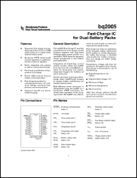 Click here to download BQ2005 Datasheet