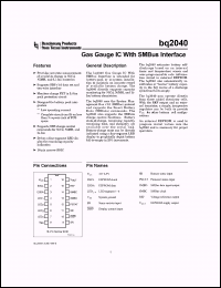 Click here to download BQ2040SN Datasheet