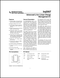 Click here to download BQ2056WTS Datasheet