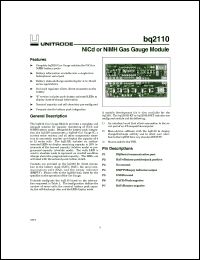 Click here to download BQ2110LBXXX Datasheet