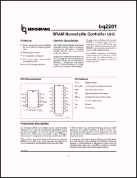 Click here to download BQ2201SNN Datasheet