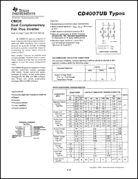 Click here to download CD4007UB Datasheet