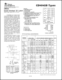 Click here to download CD4042BD Datasheet