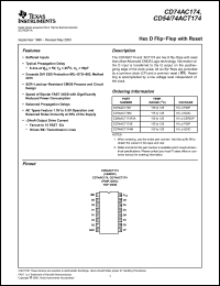 Click here to download CD74AC174 Datasheet