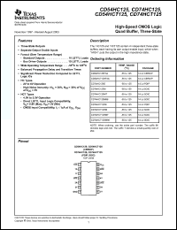 Click here to download CD74HCT125MT Datasheet