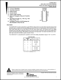 Click here to download CD54HC4017F Datasheet