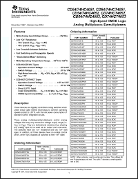 Click here to download CD74HCT4052 Datasheet