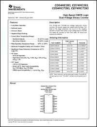 Click here to download CD74HC393MT Datasheet