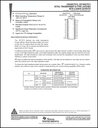 Click here to download CD74HCT573DBR Datasheet