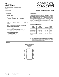Click here to download CD74AC175E Datasheet