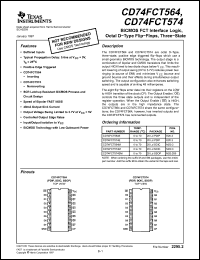 Click here to download CD74FCT564 Datasheet