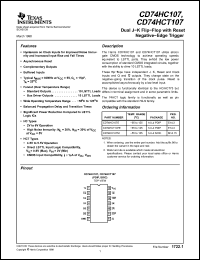 Click here to download CD74HC107 Datasheet