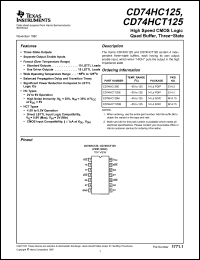 Click here to download CD74HC125 Datasheet