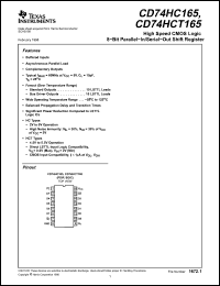 Click here to download CD74HC165 Datasheet