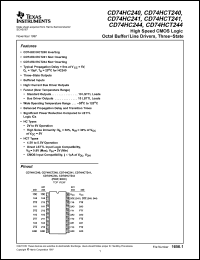 Click here to download CD74HC241 Datasheet