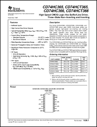 Click here to download CD74HC366 Datasheet