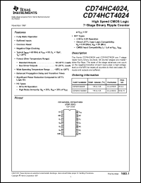 Click here to download CD74HC4024 Datasheet