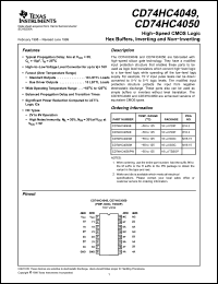 Click here to download CD74HC4049 Datasheet