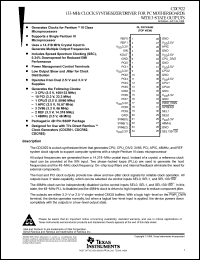 Click here to download CDC922 Datasheet