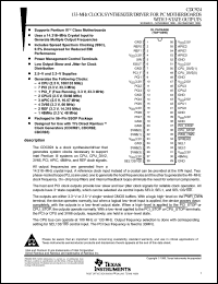 Click here to download CDC924 Datasheet