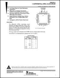 Click here to download CDCVF111FNR Datasheet