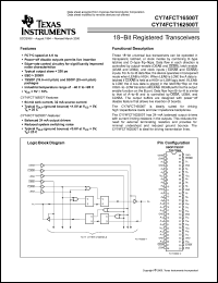 Click here to download CY74FCT162500TSSOP Datasheet