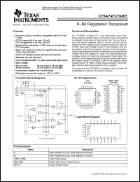 Click here to download CY54FCT646TLMB Datasheet