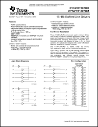 Click here to download CY74FCT16240TTSSOP Datasheet