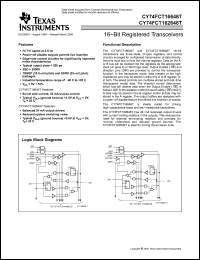 Click here to download CY74FCT16646TSSOP Datasheet
