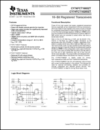 Click here to download CY74FCT16652TSSOP Datasheet