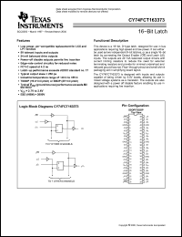 Click here to download CY74FCT163373SSOP Datasheet