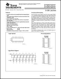 Click here to download CY74FCT2573TQSOP Datasheet