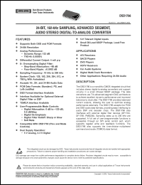 Click here to download DSD1796 Datasheet