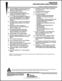 Click here to download TMS32C5402PGER10G4 Datasheet