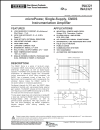Click here to download INA321E/2K5 Datasheet