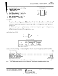 Click here to download LF412C Datasheet