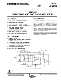 Click here to download LOG112AIDR Datasheet