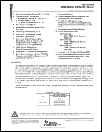 Click here to download MSP430FE425IPM Datasheet