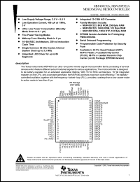 Click here to download MSP430P325A Datasheet