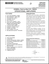 Click here to download OPA354AIDDAR Datasheet
