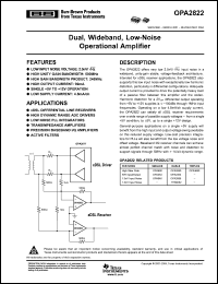 Click here to download OPA2822 Datasheet
