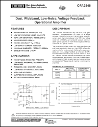 Click here to download OPA2846 Datasheet
