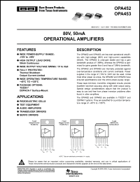 Click here to download OPA453FA Datasheet