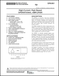 Click here to download OPA561PWP Datasheet