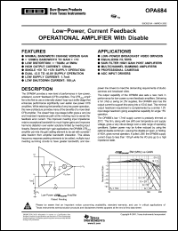 Click here to download OPA684IDR Datasheet
