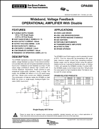 Click here to download OPA690IDBVR Datasheet