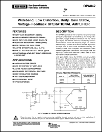 Click here to download OPA842 Datasheet