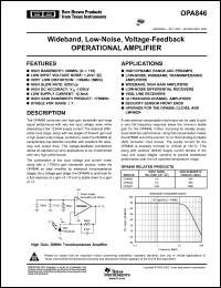 Click here to download OPA846IDBVT Datasheet