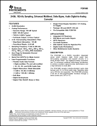 Click here to download PCM1680DBQR Datasheet